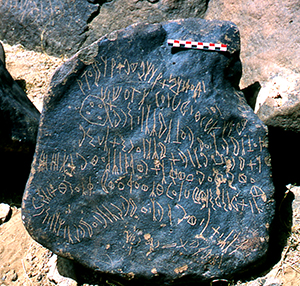 Photograph of a Safaitic inscription